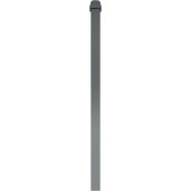 Ornamental bollard | steel tube 70 x 70 mm | series 473B | stationary, for casting in concretewith ground anchor, total length approx. 1400 mm | without lock | with 1 eyelet